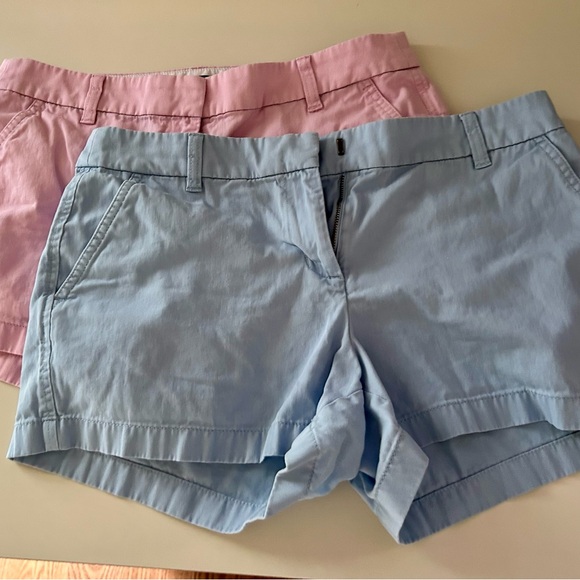 J.Crew Factory Pink and Blue Women's Shorts - Picture 1 of 7